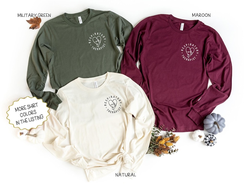 Respiratory Therapist Long Sleeve Shirt Long Sleeve Tshirt for