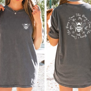 Comfort Colors® Save The Bees Shirt | Conserve Endangered Bees Shirt | Animal Lovers Shirt | Bee Keeper Shirt | Nature Life Shirt | 11882