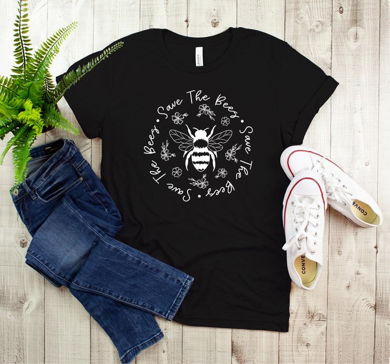 Save The Bees Shirt Conserve Endangered Bees Shirt Animal Lovers Shirt Bee Shirt Nature Life Shirt 11882 Black