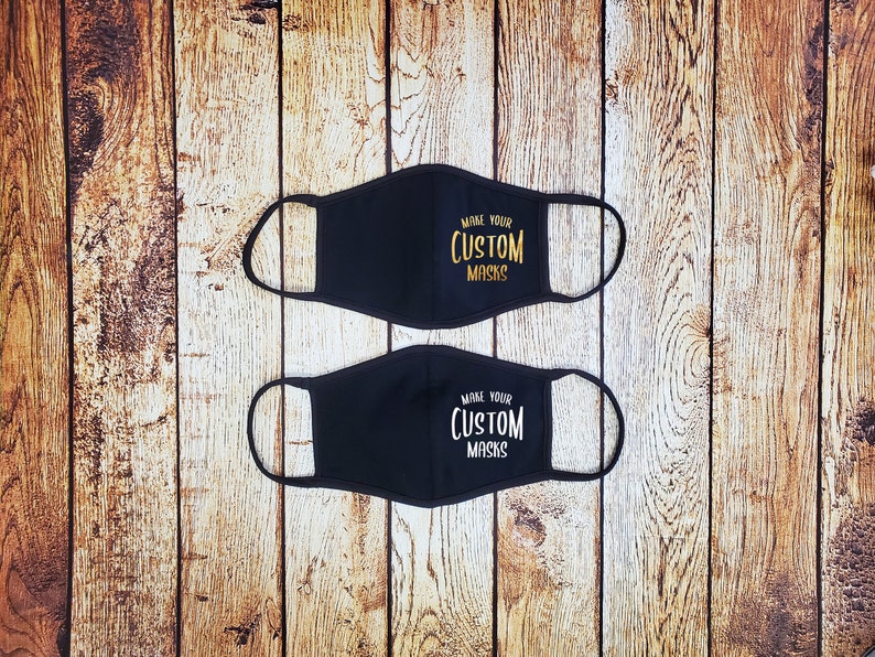 Custom Bulk Face Masks Company Logo Masks Party Favors Etsy