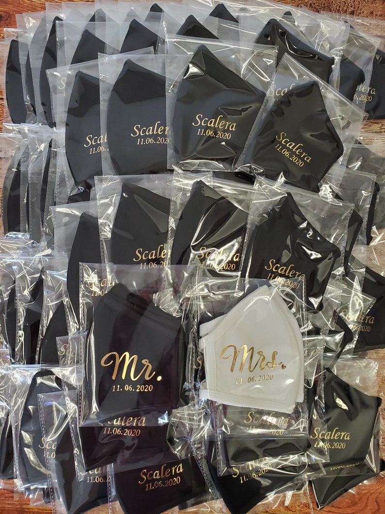 Custom Bulk Face Masks Company Logo Masks Party Favors Etsy