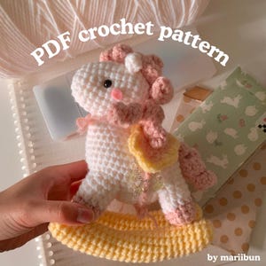 Patrón de ganchillo en PDF para caballito de madera