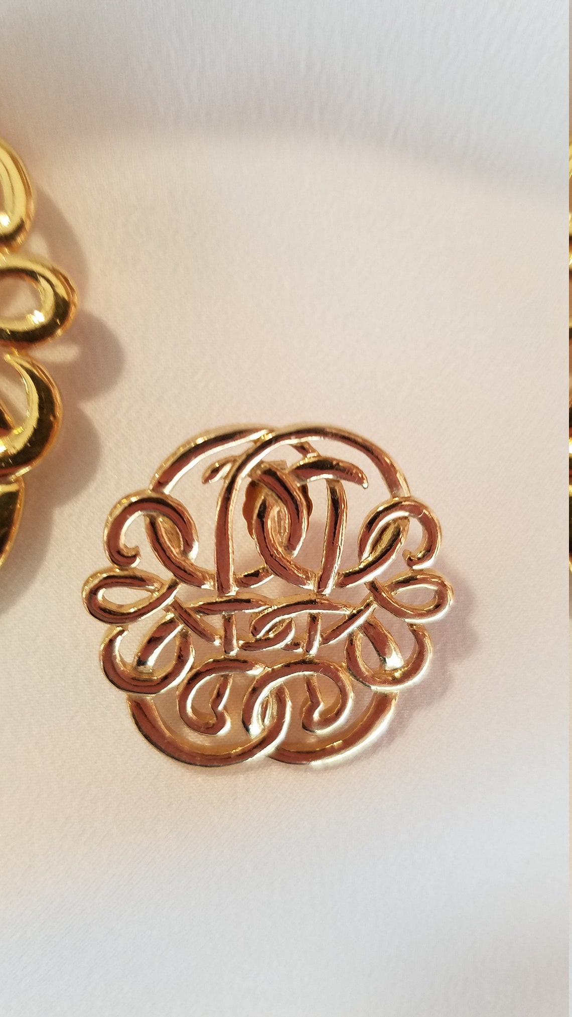 Vintage Avon Filigree Earrings and Pin set 30.00 Etsy