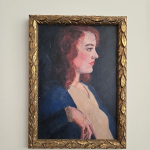 Portrait Vintage Style Artwork in Beautiful Frame