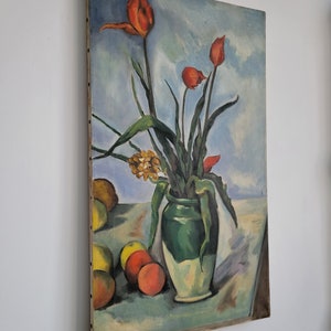 Beautiful Vintage Painting of a Vase