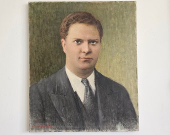 アルベルト・ワーグナー、19世紀ドイツの画家、年配の男性の肖像画