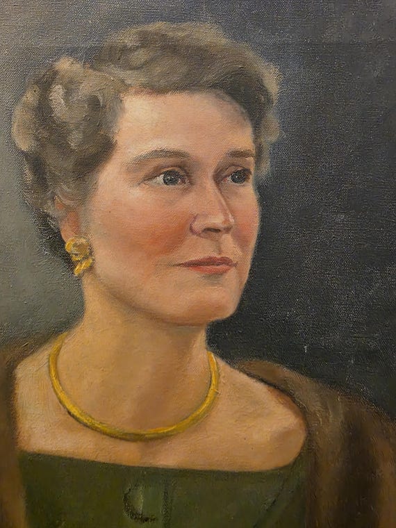 1940年代の美しい女性の肖像画、Rust署名入り - Etsy 日本