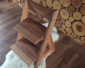 Wooden High Chair Etsy
