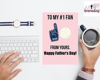 Printable Father’s Day Card | Volleyball