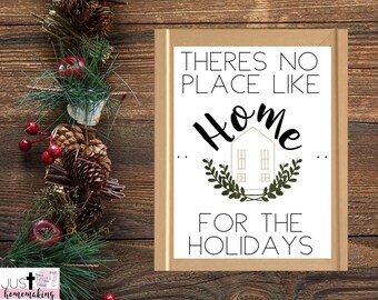 Home Decor | Home for the Holidays | Christmas | Farmhouse | Minimalist | Simple | Printable | Digital