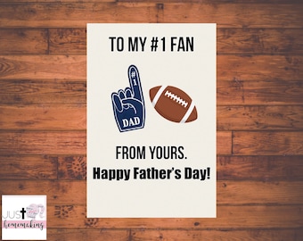 Printable Father’s Day Card | Football