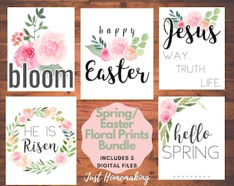 Spring/Easter Decor Prints BUNDLE | Printable | Digital