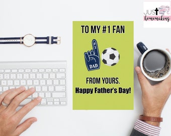 Printable Father’s Day Card | Soccer