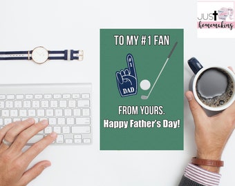 Printable Father’s Day Card | Golf