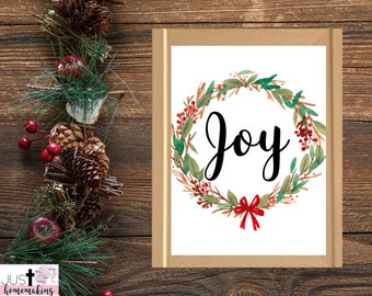 Home Decor | Joy | Christmas | Printable | Digital