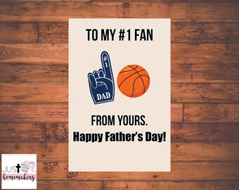Printable Father’s Day Card | Basketball