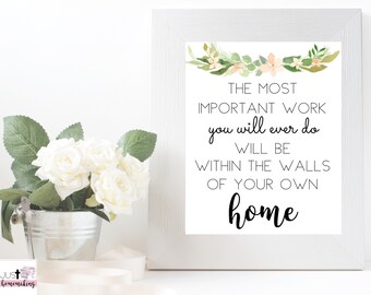Home Decor | Walls Within Your Own Home | Farmhouse | Minimalist | Home Quotes | Printable | Digital