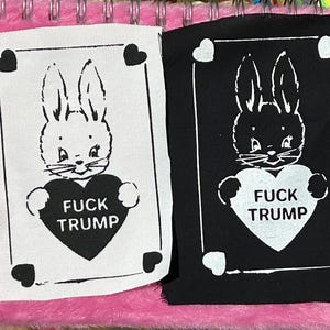 F Trump Valentine  3" x 4" PATCH