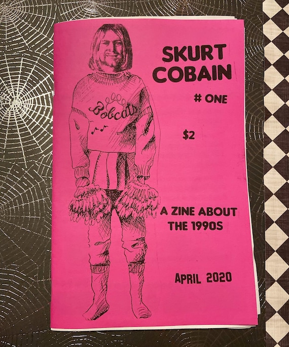 Skurt Cobain- Zine Pack of 4 Zines, Zines About the 1990s, Zine