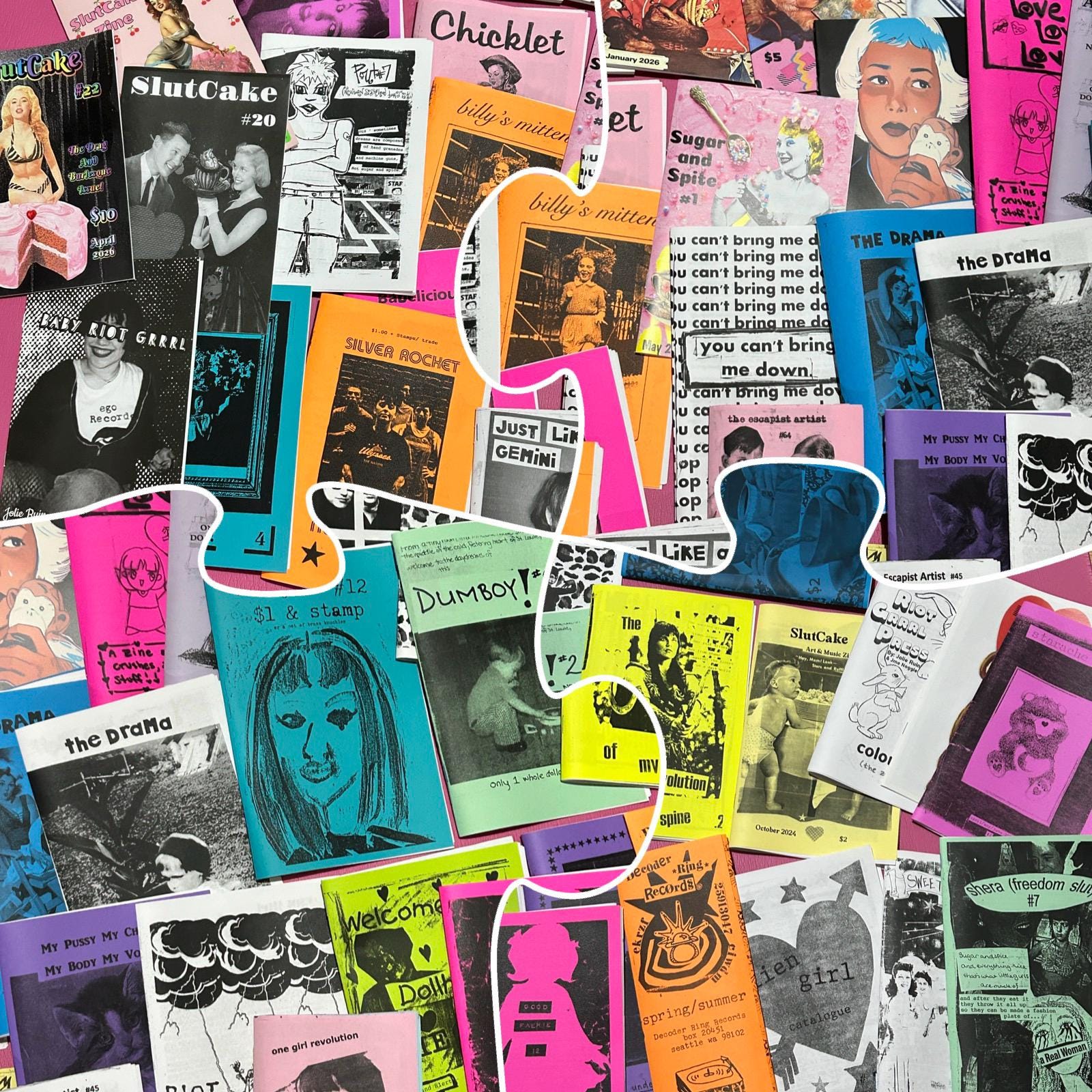 Feminist Zine Grab Bag: 70+ Retro Zines from the 90s - A Feminist Time Capsule. Perfect for Activists and Zine Lovers!