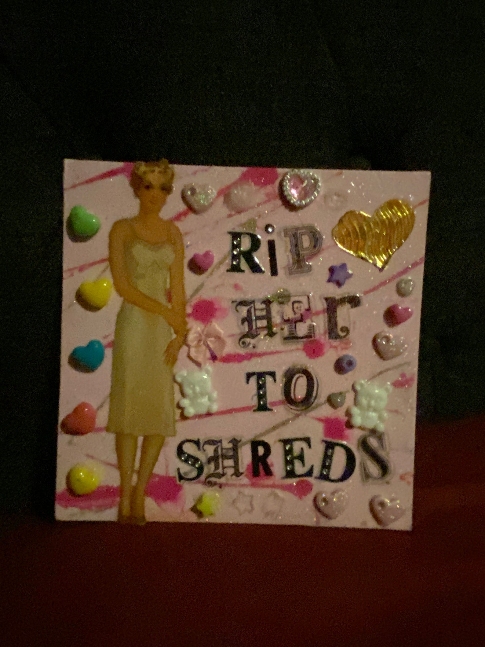 Rip Her To Shreds Original Collage Etsy