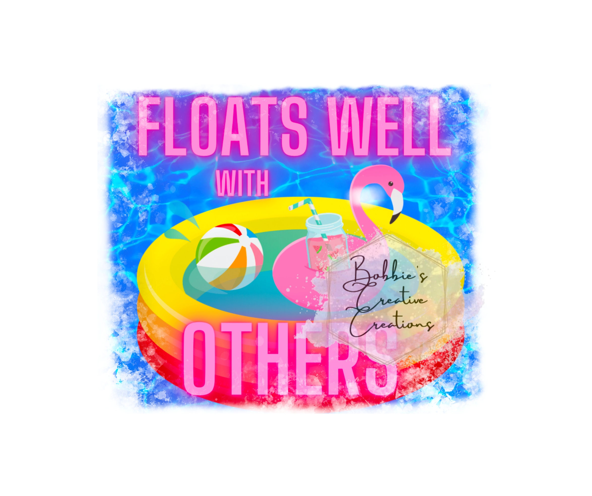 Floats Well With Others Sublimation Floating PNG Floats Well Etsy