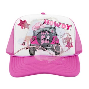 cowgirl off roading PNG, cowgirl off roading sublimation, off roading PNG, howdy png, hat patch designs png, digital download, pink cowgirl
