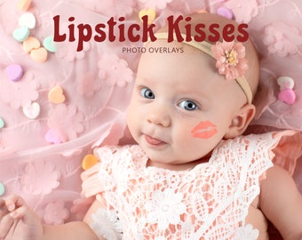 Lipstick Kiss Valentine Overlay