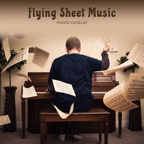 Flying Sheet Music, Falling Paper