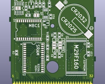 Game Boy Cartridge PCB (MBC1, Type A)