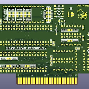 Placa de circuito para cartucho de Super Nintendo - UV básica imagen 5