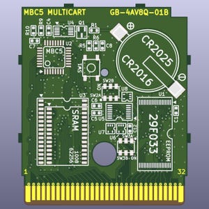 Game Boy Multicart PCB (MBC5, v2.0)