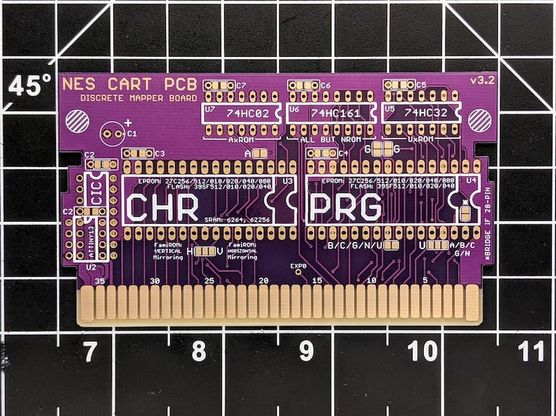 Nintendo NES Cartridge Circuit Board  Discrete image 1