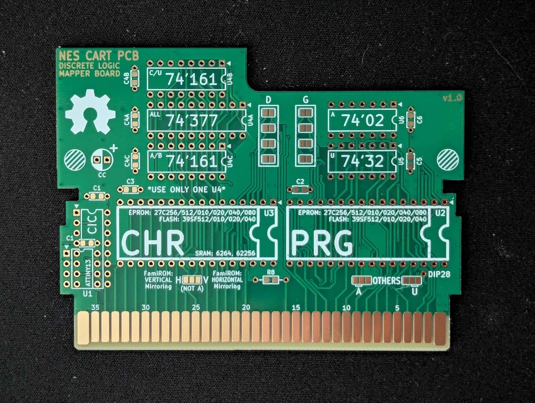 Nintendo NES Cartridge Circuit Board Discrete