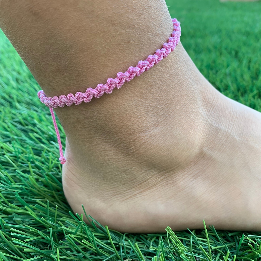 Custom Adjustable Handmade Anklet for Streetwear and Unique Gifts - Etsy