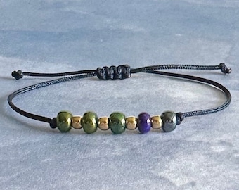 Custom Made Bracelet with Glass and Gold Filled Beads, New Job Gift for Her, Bday Gifts for Her.
