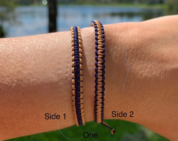 Handwoven Bracelet, BFF Bracelet, Romantic Fashion Bracelet, Reversible Bracelet.