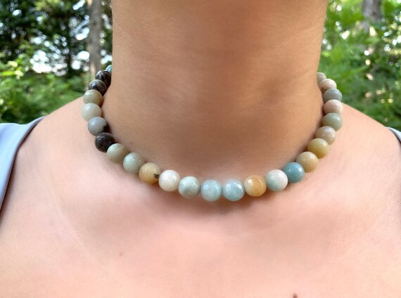 Amazonite necklace etsy deals