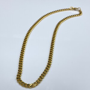 14 K Gold Filled Curb Chain Choker Necklace, Cuban Link Chain, 4.3mm Cuban Link Chain Choker image 3