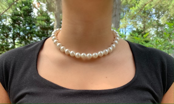 12mm Freshwater Shell Pearl Necklace 