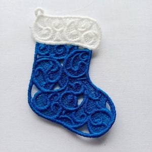 Christmas Stocking Hanging Lace Ornament