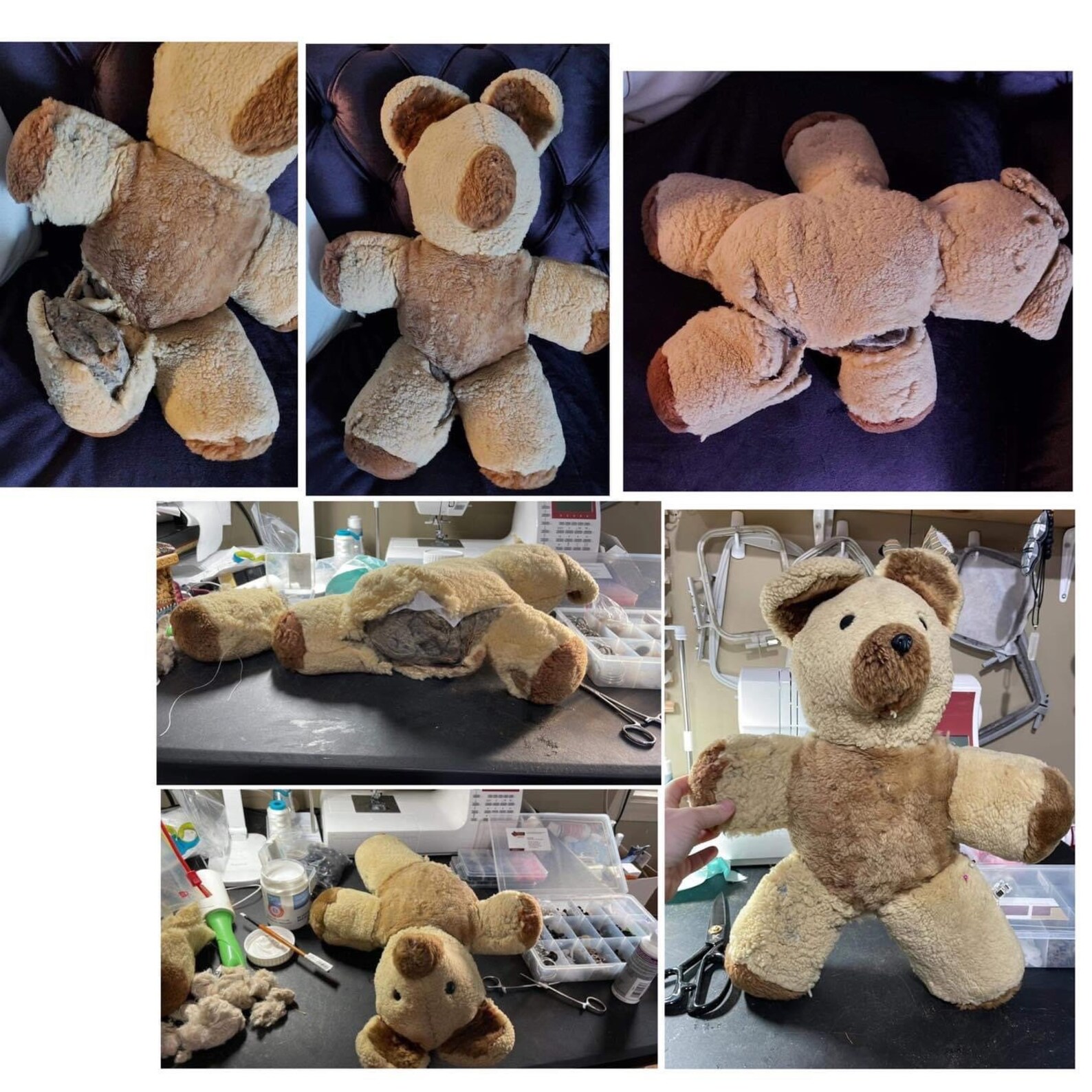 Teddy Bear Restoration/repair read Full Description Stuffed Animal
