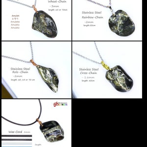 GROßER Drachenmuster Stein Anhänger made in Taiwan Schutzamulett Roher Drachenknochen Stein Zubehör Bild 8