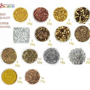 Metal Balls 50g pack / No Hole Beads / Copper Stainless Steel Bronze Brass / Orgonite and Jewelries Craft Supplies image 5