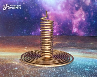 Spiralförmiger Kupfer Frühling T Form Energie Generator | Lupe Kristall Energien | Einteilige Kupferspirale