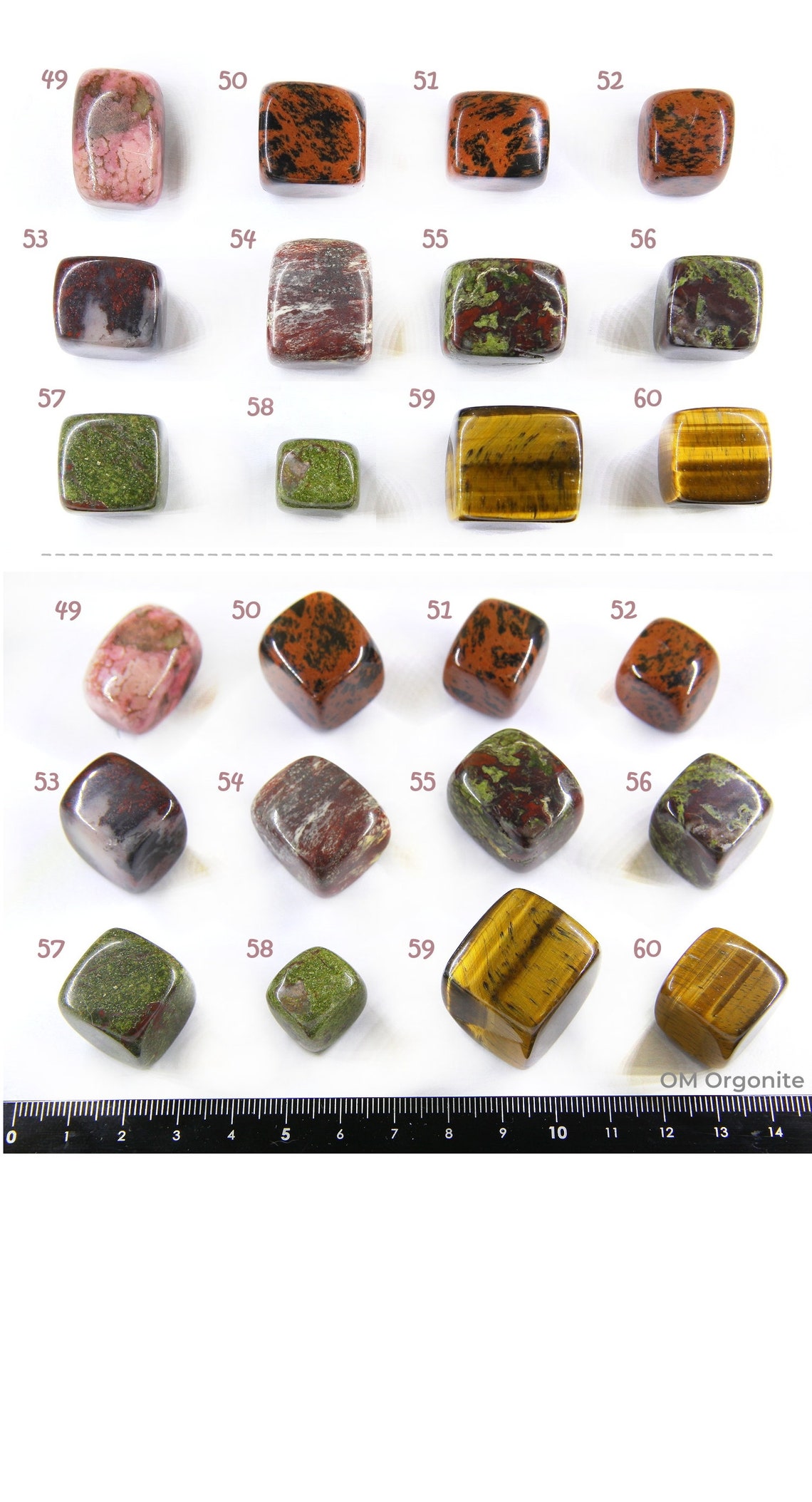 100 Crystal Cubes / Tumbled Healing Gemstones / 1022 mm Etsy