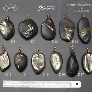 GROßER Drachenmuster Stein Anhänger made in Taiwan Schutzamulett Roher Drachenknochen Stein Zubehör Bild 7
