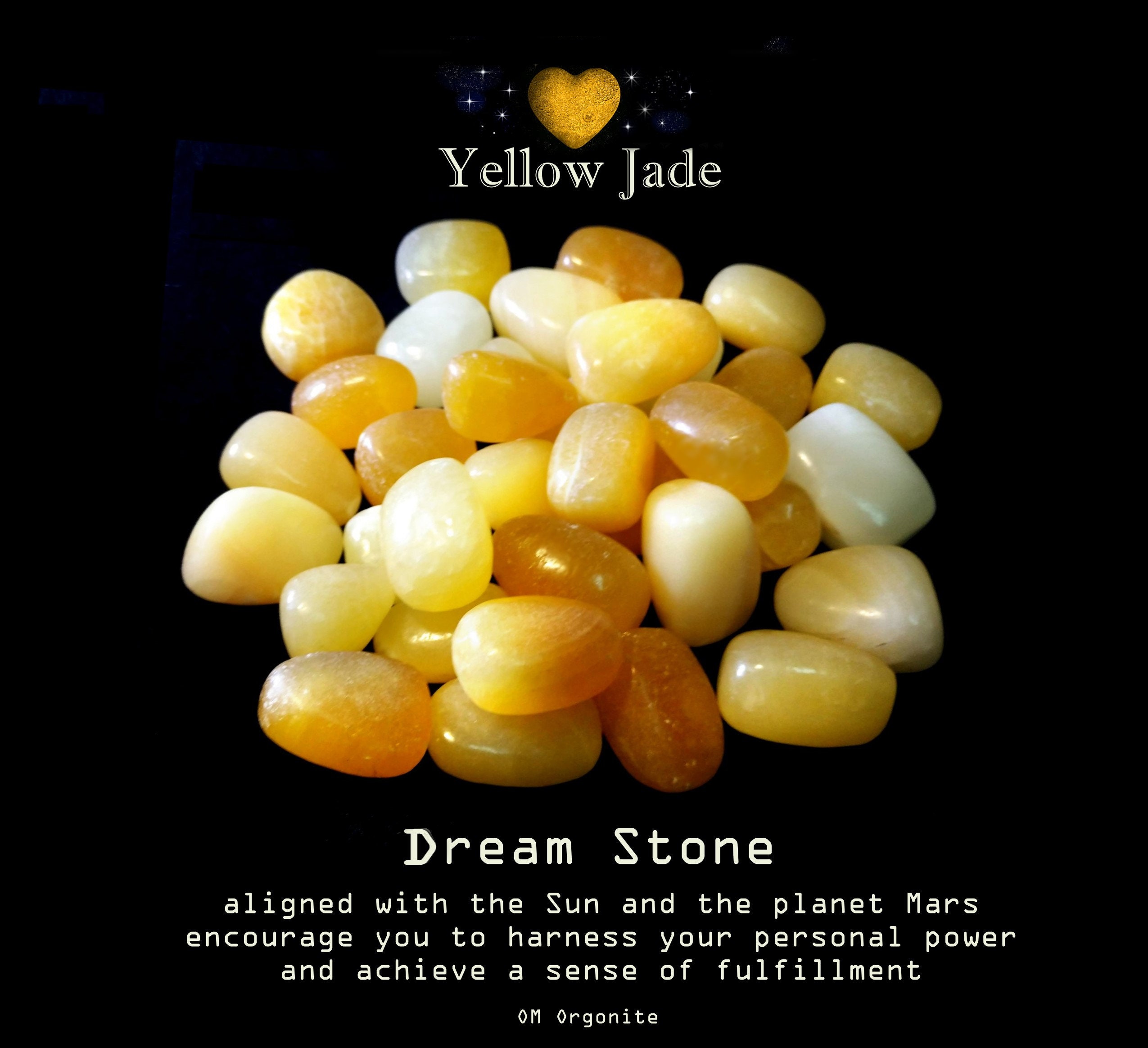 Yellow Jade A · Smooth · Round · 6mm, 8mm, 10mm · Large Hole · 1/2 Strand