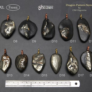 LARGE Dragon Pattern Stone Pendant made in Taiwan Protection Amulet Raw Dragon Bone Stone Accessories image 6