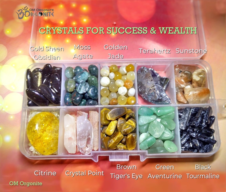 Success & Wealth Crystals Attract Money Crystal Set Etsy